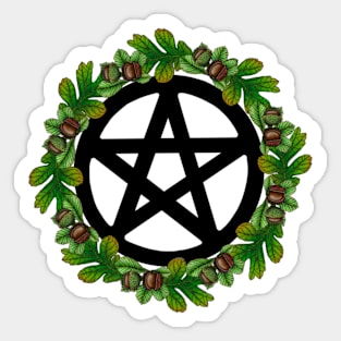 Pentagram wreath Sticker